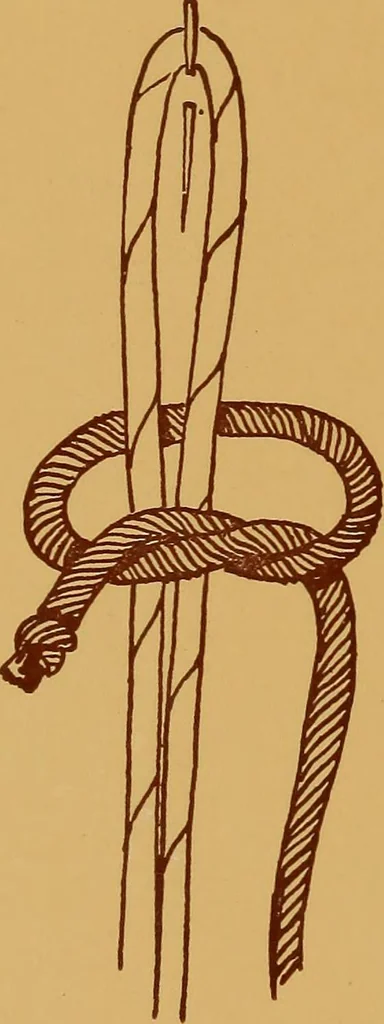 An illustration from A graded course in cord, raffia, lacer work and sewing for elementary schools, 1913, leaf 55