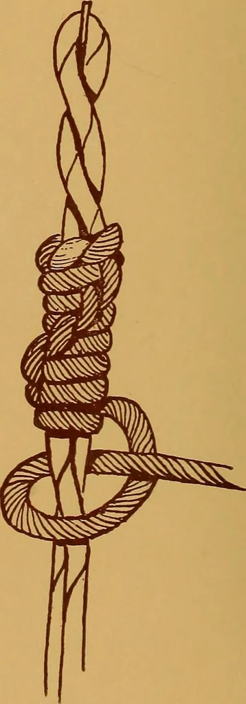 An illustration from A graded course in cord, raffia, lacer work and sewing for elementary schools, 1913, leaf 55