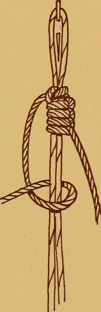 An illustration from A graded course in cord, raffia, lacer work and sewing for elementary schools, 1913, leaf 75