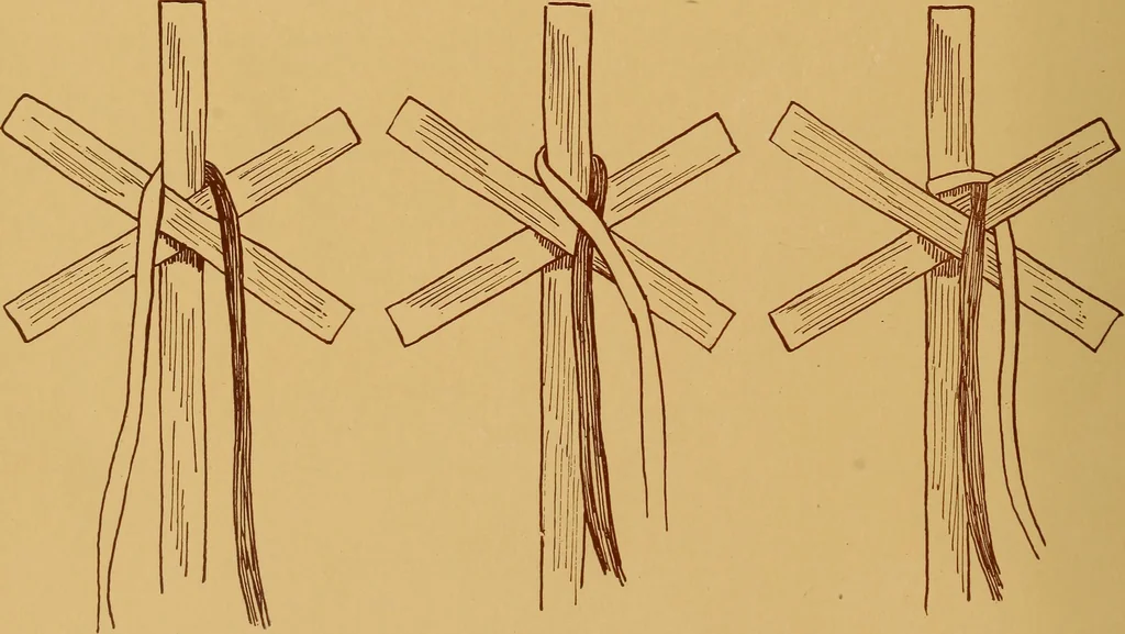 An illustration from A graded course in cord, raffia, lacer work and sewing for elementary schools, 1913, leaf 87
