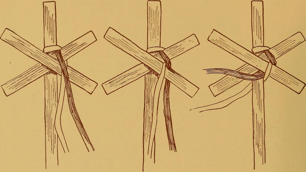 An illustration from A graded course in cord, raffia, lacer work and sewing for elementary schools, 1913, leaf 89