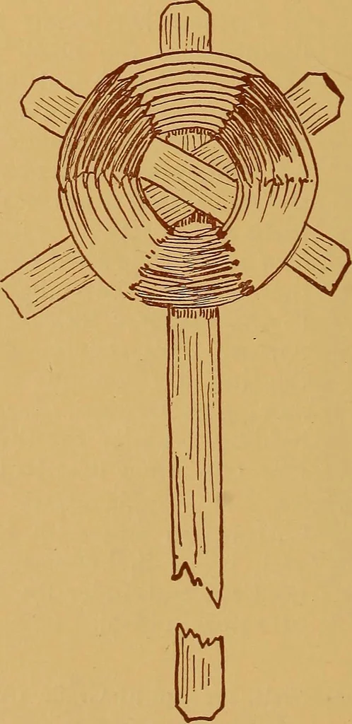 An illustration from A graded course in cord, raffia, lacer work and sewing for elementary schools, 1913, leaf 89
