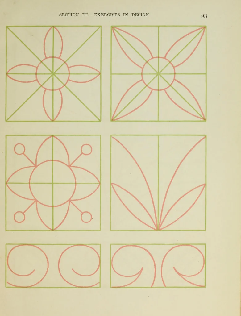 An illustration from Graded drawings for infants and junior classes, 1900, leaf 95
