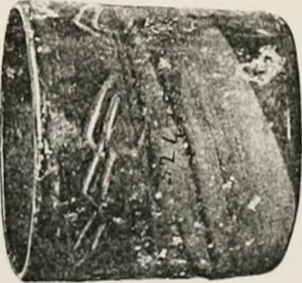 An illustration from Graeco-Egyptian glass, 1905, leaf 109