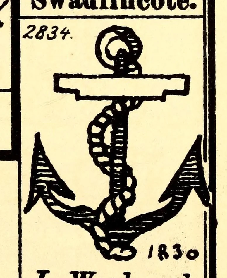 An illustration from Graesse-Jaenicke : Guide de l'amateur de porcelaines et de faïences (y compris grès et terres-cuites); collection complète des marques de porcelaines et de faïences connues jusqu'à présent, 1906, leaf 139