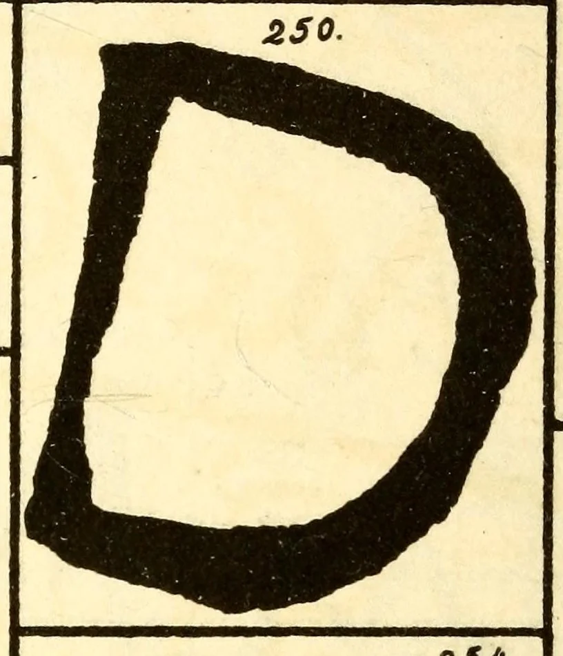 An illustration from Graesse-Jaenicke : Guide de l'amateur de porcelaines et de faïences (y compris grès et terres-cuites); collection complète des marques de porcelaines et de faïences connues jusqu'à présent, 1906, leaf 26