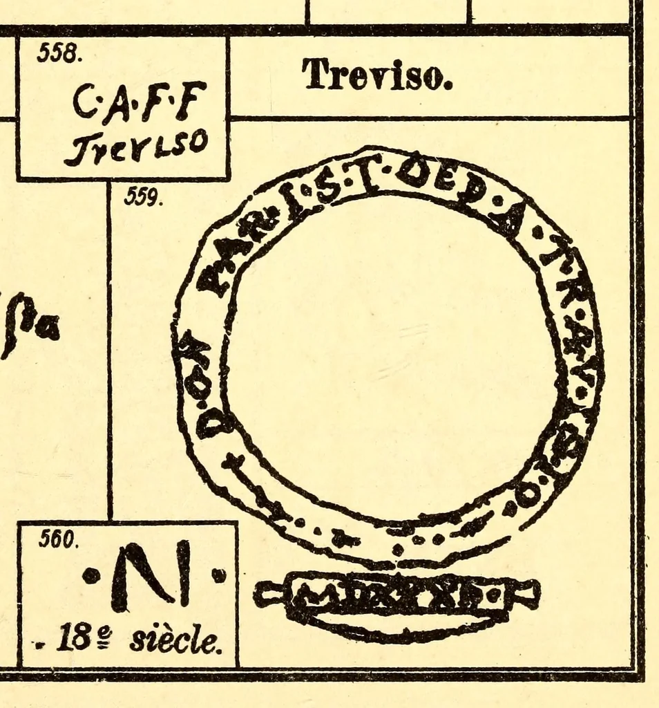 An illustration from Graesse-Jaenicke : Guide de l'amateur de porcelaines et de faïences (y compris grès et terres-cuites); collection complète des marques de porcelaines et de faïences connues jusqu'à présent, 1906, leaf 45