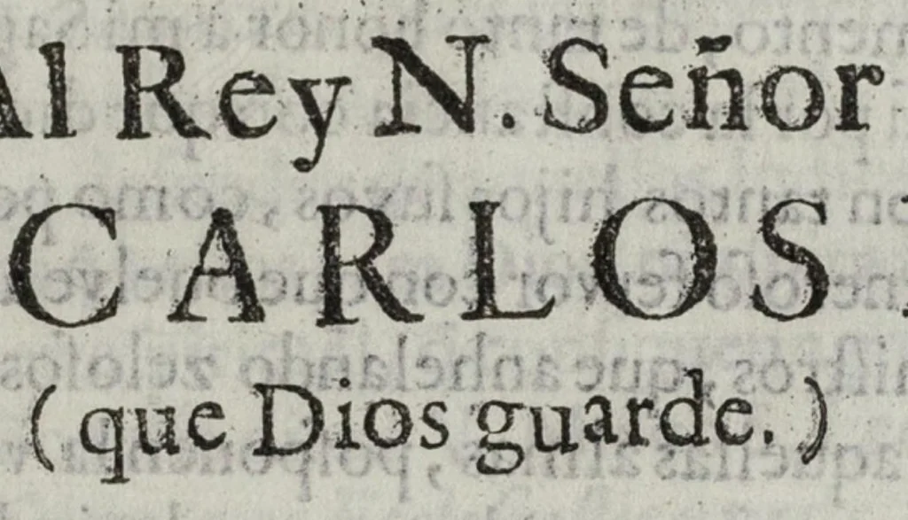 An illustration from Oracion funebre, que dixo el doctor D. Ysidro Sariñan, y Cuenca, Chantre de la Santa Iglesia Metropolitana de Mexico, Cathedratico de Prima de Sagrada Escritura en la Real Universidad ... El dia 20. de Março de 1681 ... En las Exequias de veinte y un Religiosos de la Regular Observancia del Seraphico P. S. Francisco, que murieron à manos de los Indios Apostatas de la Nueva-Mexico, en diez de Agosto del Año de 1680 ..., 1681, leaf 2