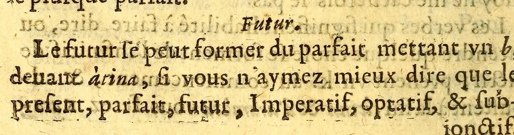 An illustration from Grammaire caraibe., 1667, leaf 110