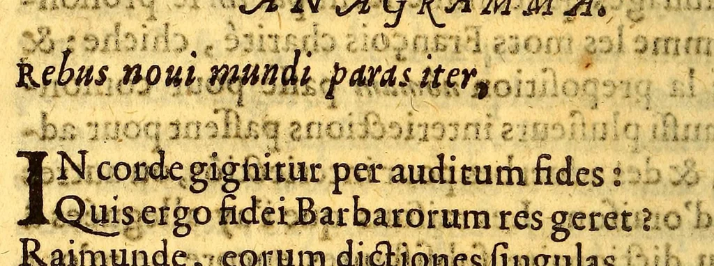 An illustration from Grammaire caraibe., 1667, leaf 142