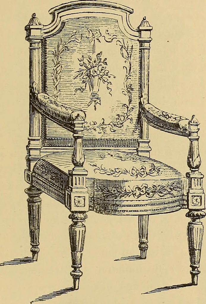 An illustration from Grammaire des arts décoratifs, décoration intérieure de la maison, 1882, leaf 171