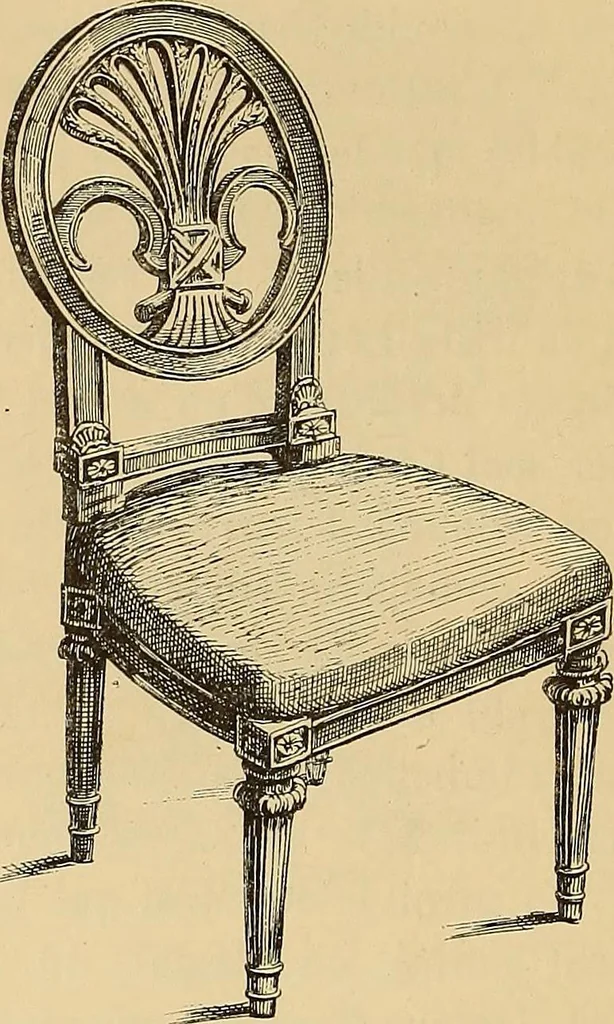 An illustration from Grammaire des arts décoratifs, décoration intérieure de la maison, 1882, leaf 184
