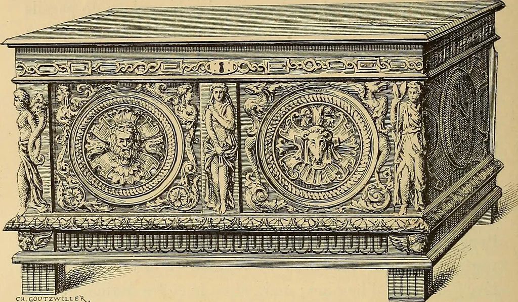 An illustration from Grammaire des arts décoratifs, décoration intérieure de la maison, 1882, leaf 200