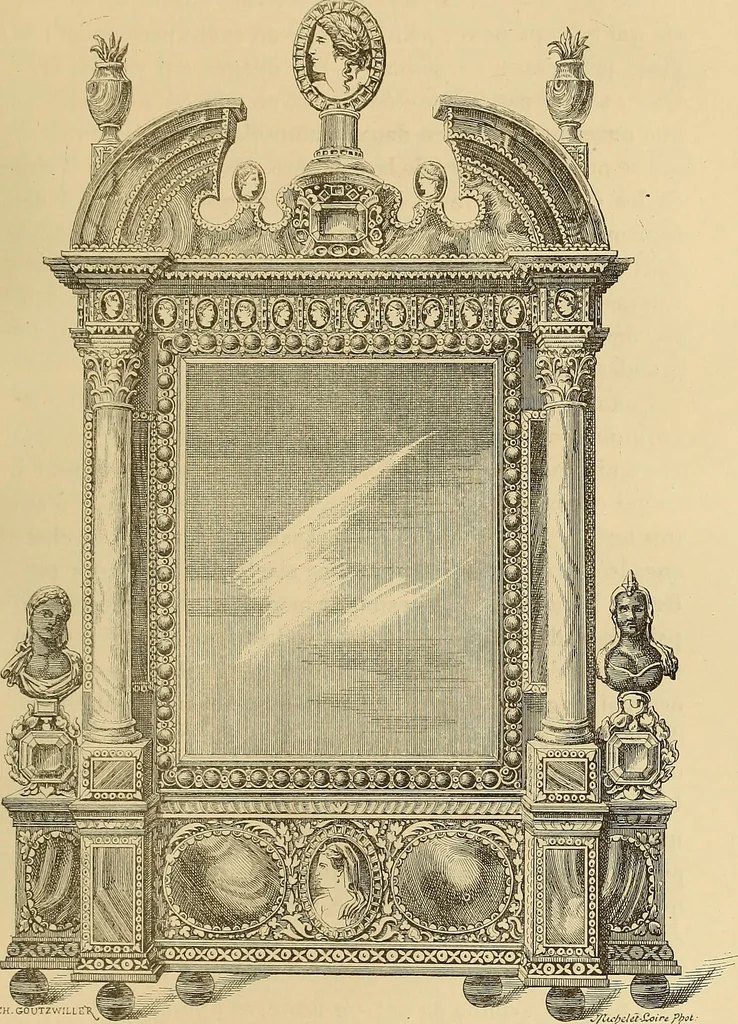 An illustration from Grammaire des arts décoratifs, décoration intérieure de la maison, 1882, leaf 237