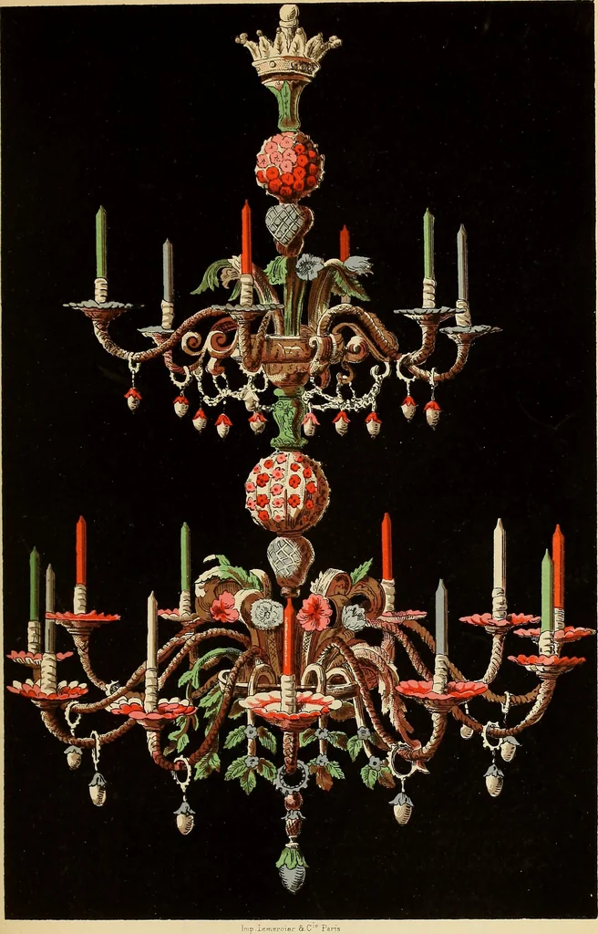An illustration from Grammaire des arts décoratifs, décoration intérieure de la maison, 1882, leaf 283