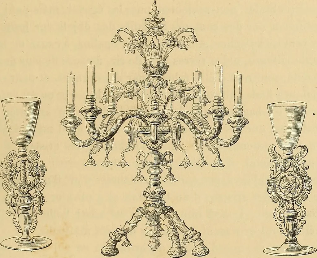 An illustration from Grammaire des arts décoratifs, décoration intérieure de la maison, 1882, leaf 293