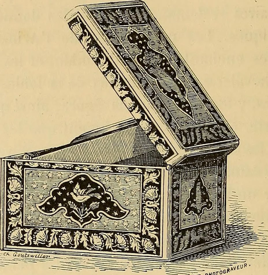An illustration from Grammaire des arts décoratifs, décoration intérieure de la maison, 1882, leaf 328