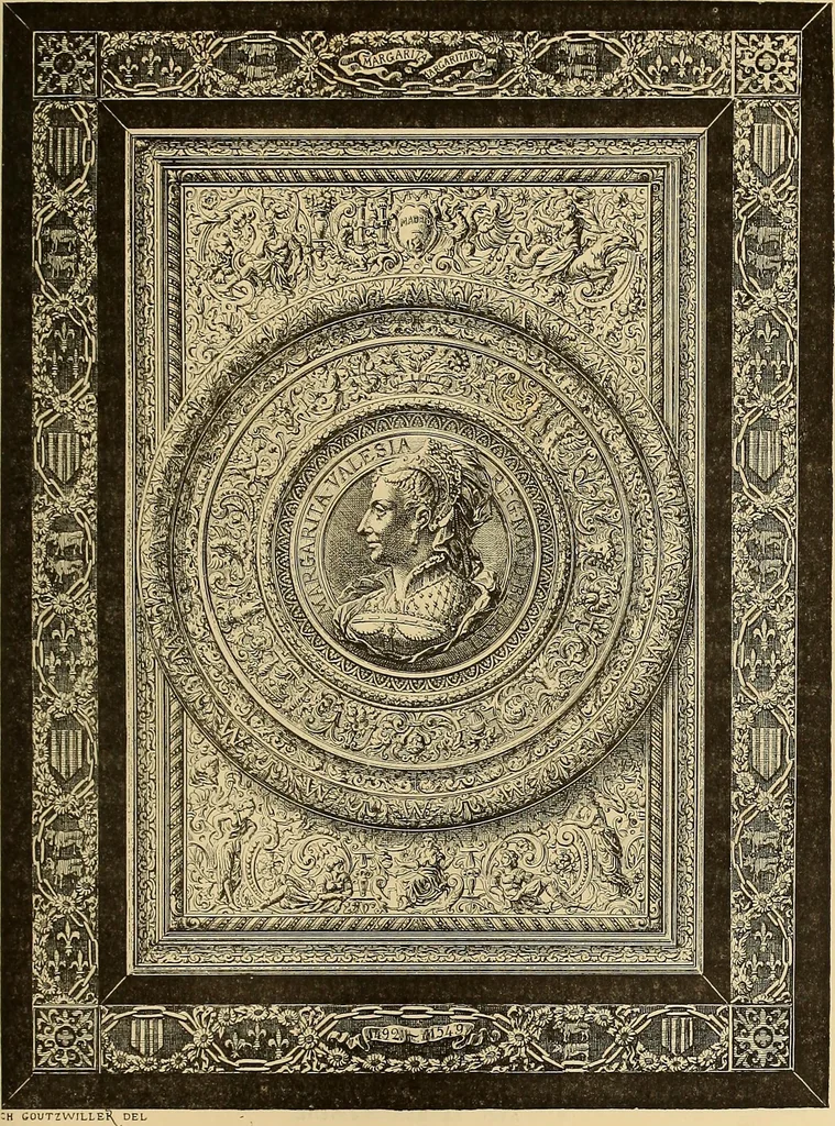 An illustration from Grammaire des arts décoratifs, décoration intérieure de la maison, 1882, leaf 345