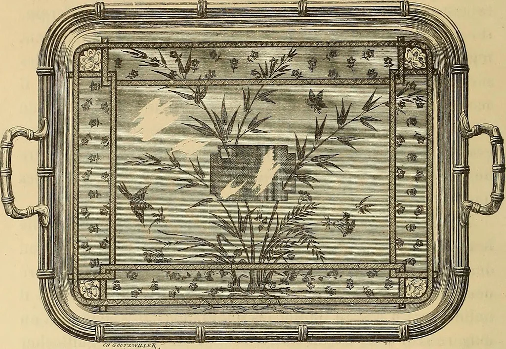 An illustration from Grammaire des arts décoratifs, décoration intérieure de la maison, 1882, leaf 352
