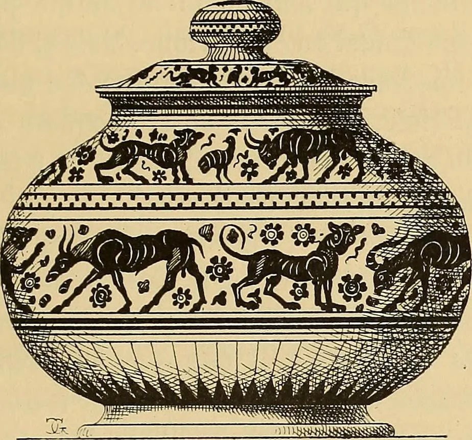 An illustration from Grammaire des arts décoratifs, décoration intérieure de la maison, 1882, leaf 407
