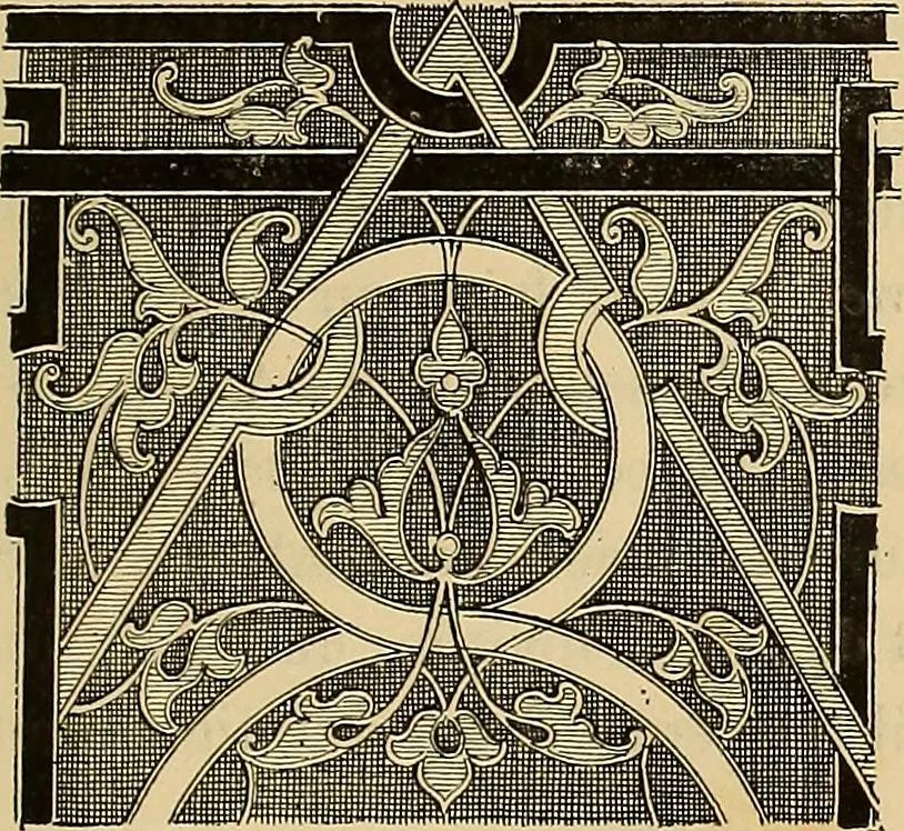 An illustration from Grammaire des arts décoratifs, décoration intérieure de la maison, 1882, leaf 449