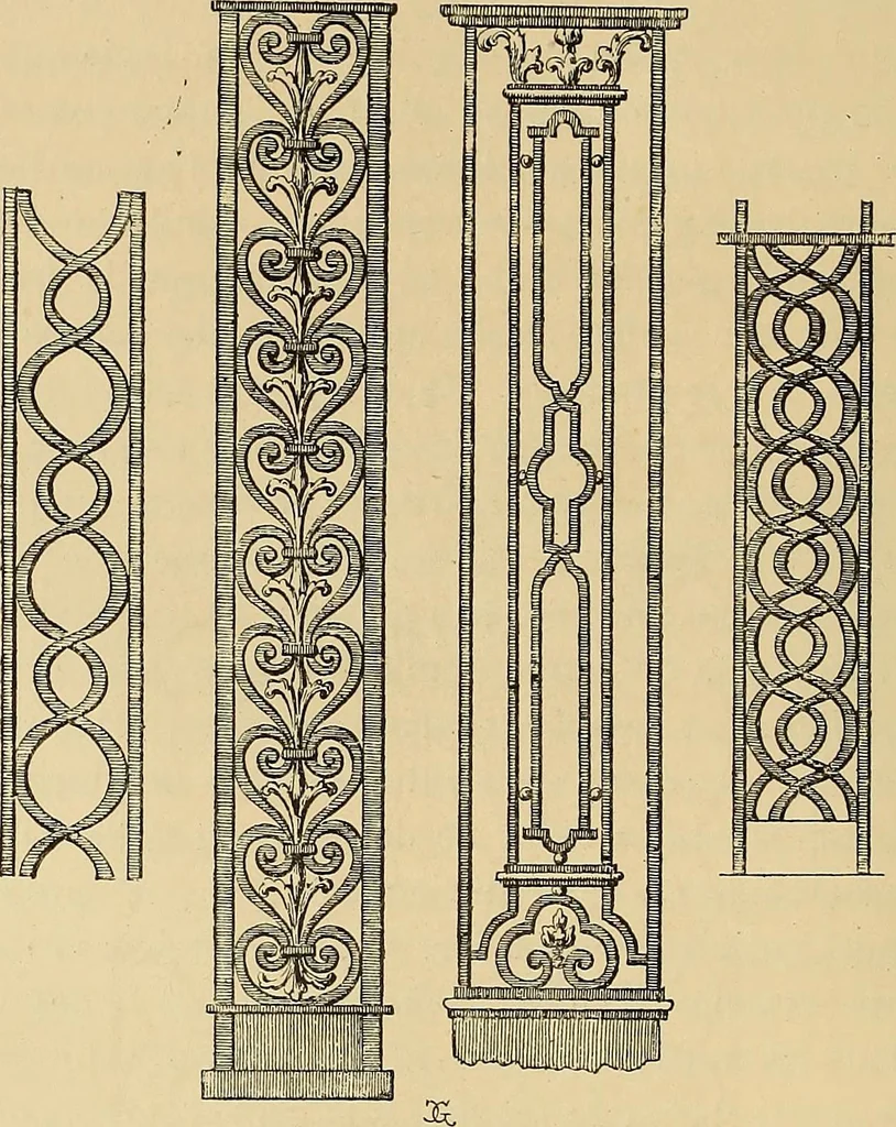 An illustration from Grammaire des arts décoratifs, décoration intérieure de la maison, 1882, leaf 66