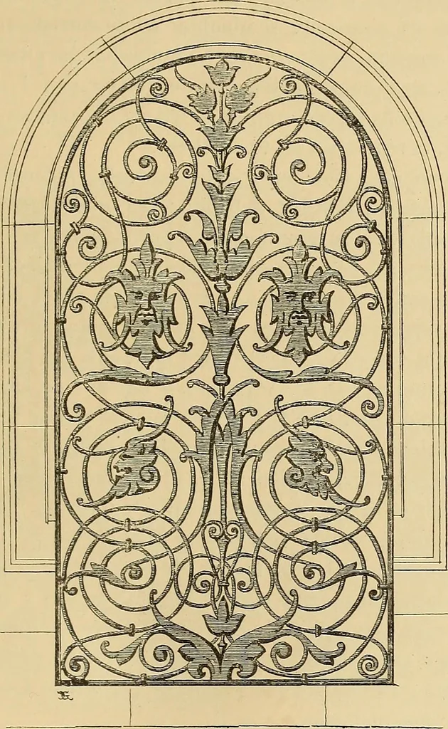 An illustration from Grammaire des arts décoratifs, décoration intérieure de la maison, 1882, leaf 67