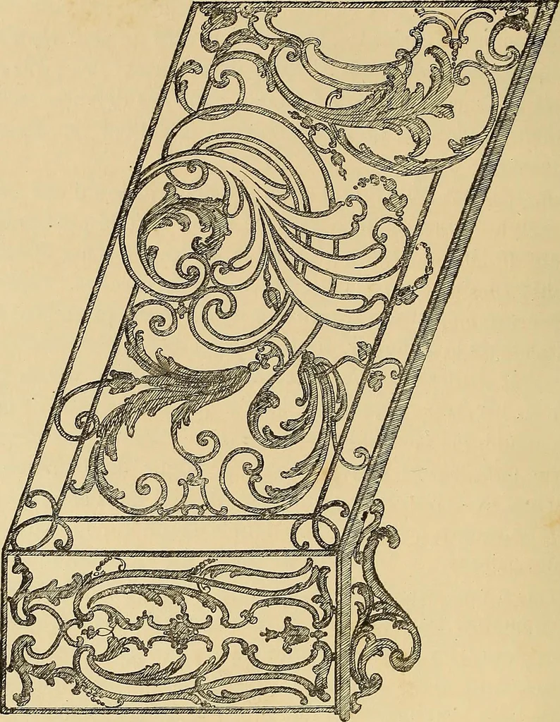 An illustration from Grammaire des arts décoratifs, décoration intérieure de la maison, 1882, leaf 70