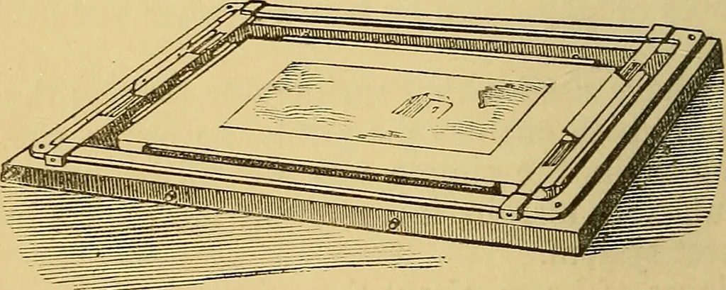 An illustration from The grammar of lithography : A practical guide for the artist and printer in commercial & artistic lithography, & chromolithography, zincography, photo-lithography, and lithographic machine printing., 1880, leaf 171