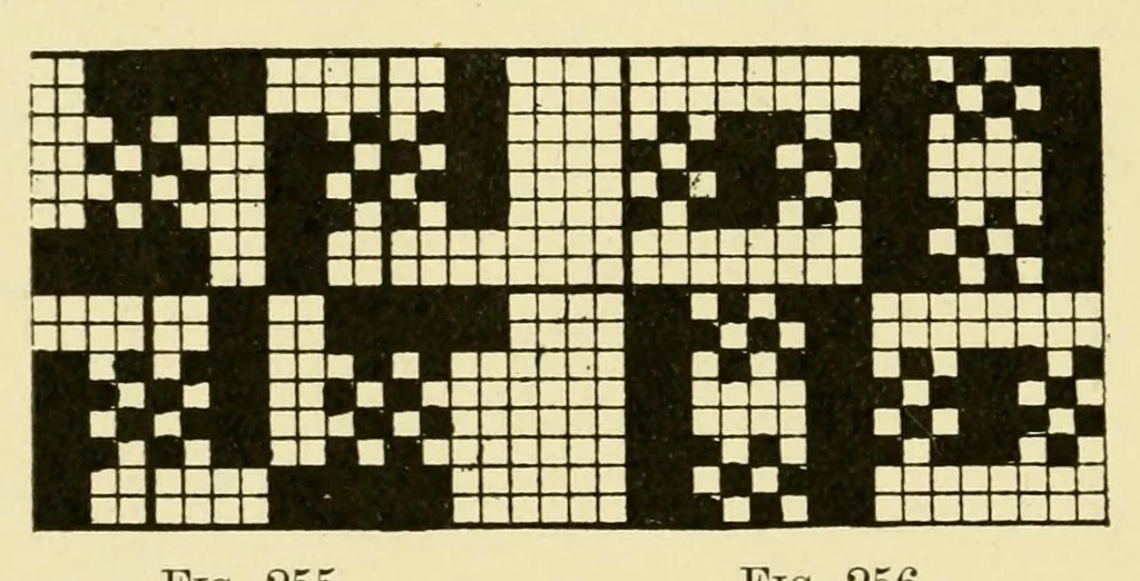 An illustration from Grammar of textile design, 1906, leaf 106