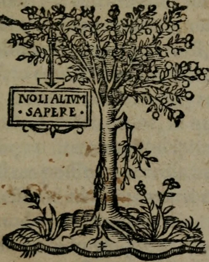 An illustration from Gram[m]atica Latina Philippi Melanchtonis : Syntaxis, seu de constructione libellus eiusdem. De periodis. De quantitate syllabarum, 1539, leaf 6