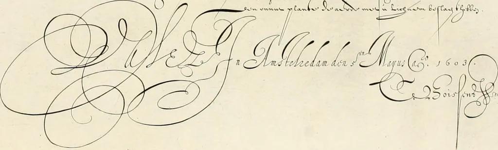 An illustration from Gram[m]ato-graphices : jn qvo varia scripturae emblemata, belgicis, germanicis, italicis, hispanicis, gallicis, et latinis characterib[us] exarata : cum singulorum anatomicis fundamentis ad exacté pingedum perquàm utilia, oculis spectanda jmitandaq[ue], proponuntur, 1605, leaf 26