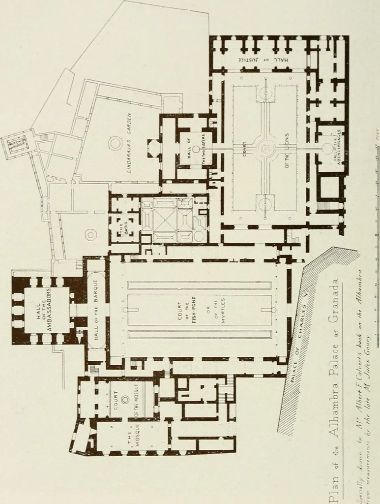 An illustration from Granada and the Alhambra, a brief description of the ancient city of Granada, with a particular account of the Moorish palace, 1907, leaf 196