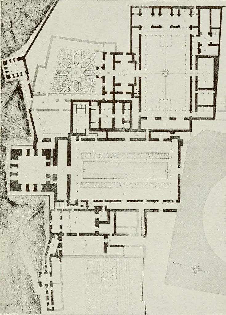 An illustration from Granada and the Alhambra, a brief description of the ancient city of Granada, with a particular account of the Moorish palace, 1907, leaf 197