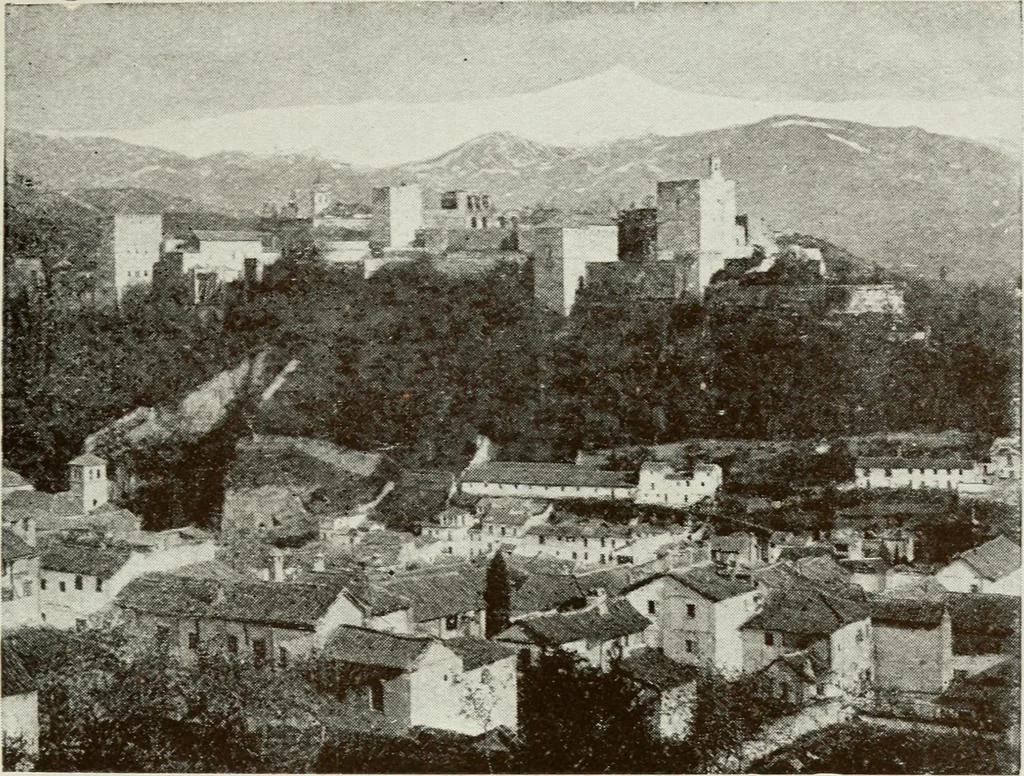 An illustration from Granada and the Alhambra, a brief description of the ancient city of Granada, with a particular account of the Moorish palace, 1907, leaf 211
