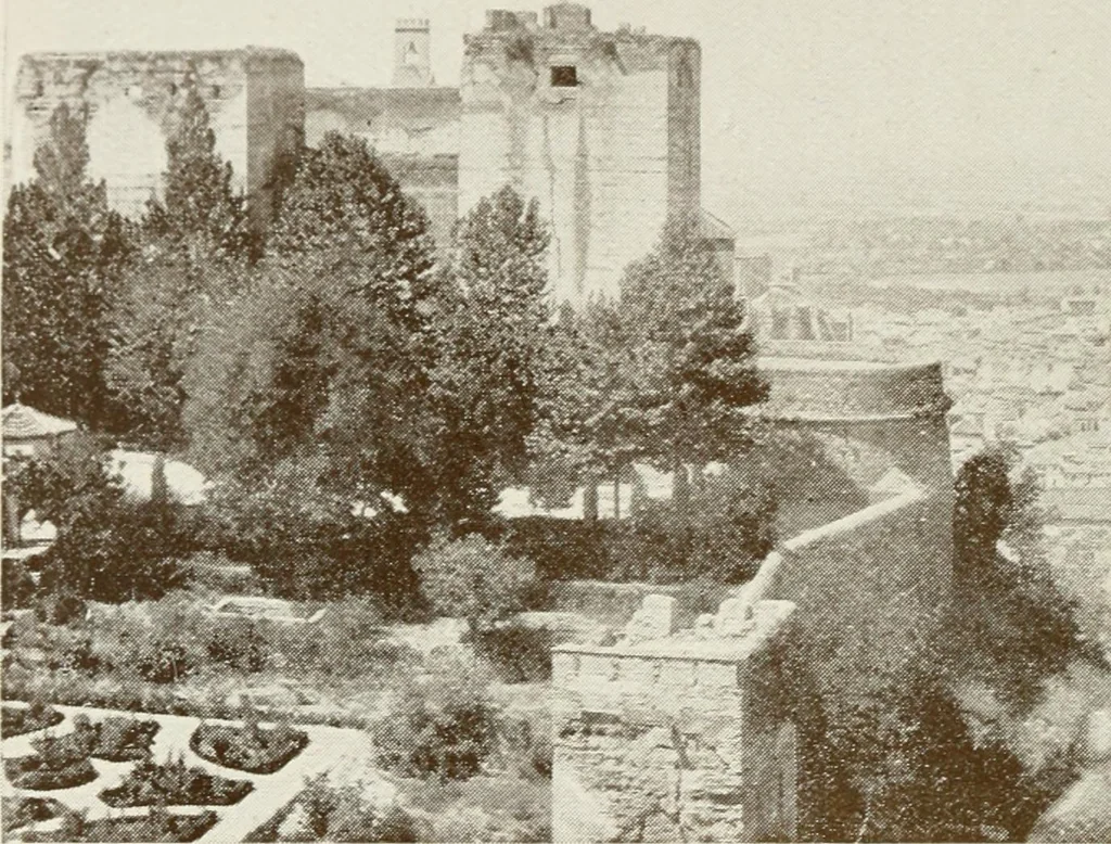 An illustration from Granada and the Alhambra, a brief description of the ancient city of Granada, with a particular account of the Moorish palace, 1907, leaf 212