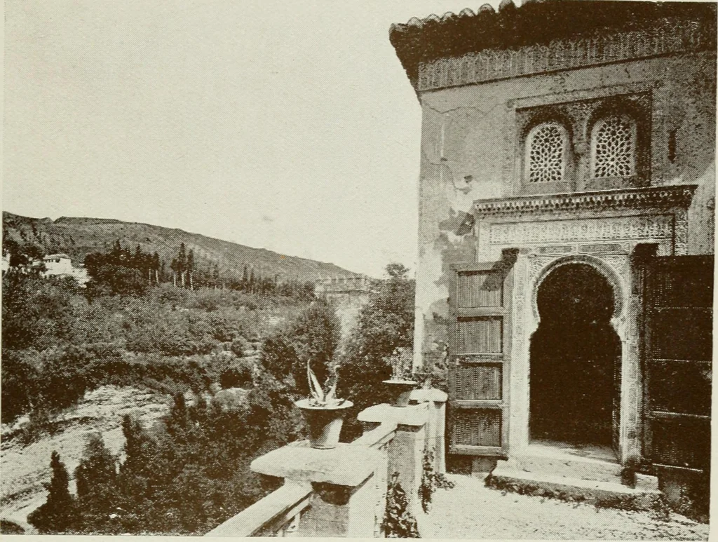 An illustration from Granada and the Alhambra, a brief description of the ancient city of Granada, with a particular account of the Moorish palace, 1907, leaf 217