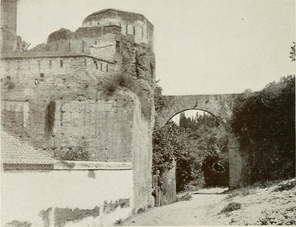An illustration from Granada and the Alhambra, a brief description of the ancient city of Granada, with a particular account of the Moorish palace, 1907, leaf 218