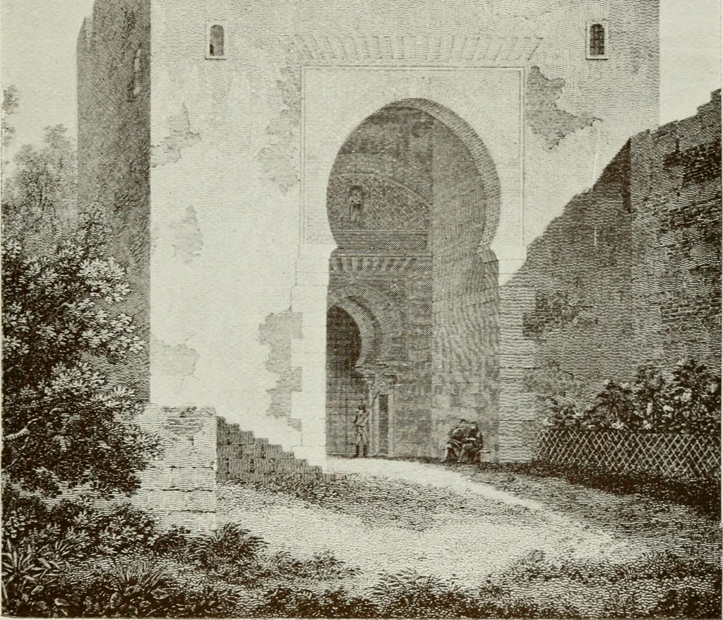 An illustration from Granada and the Alhambra, a brief description of the ancient city of Granada, with a particular account of the Moorish palace, 1907, leaf 225