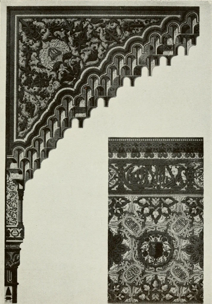 An illustration from Granada and the Alhambra, a brief description of the ancient city of Granada, with a particular account of the Moorish palace, 1907, leaf 241