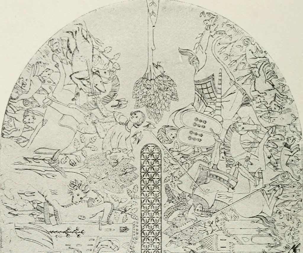 An illustration from Granada and the Alhambra, a brief description of the ancient city of Granada, with a particular account of the Moorish palace, 1907, leaf 244