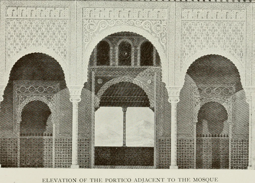 An illustration from Granada and the Alhambra, a brief description of the ancient city of Granada, with a particular account of the Moorish palace, 1907, leaf 255