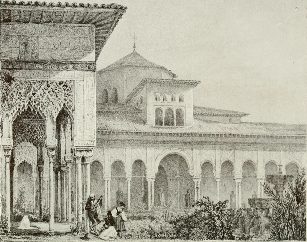 An illustration from Granada and the Alhambra, a brief description of the ancient city of Granada, with a particular account of the Moorish palace, 1907, leaf 286
