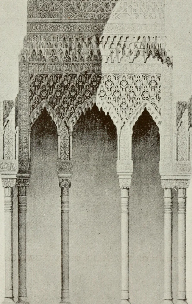 An illustration from Granada and the Alhambra, a brief description of the ancient city of Granada, with a particular account of the Moorish palace, 1907, leaf 313