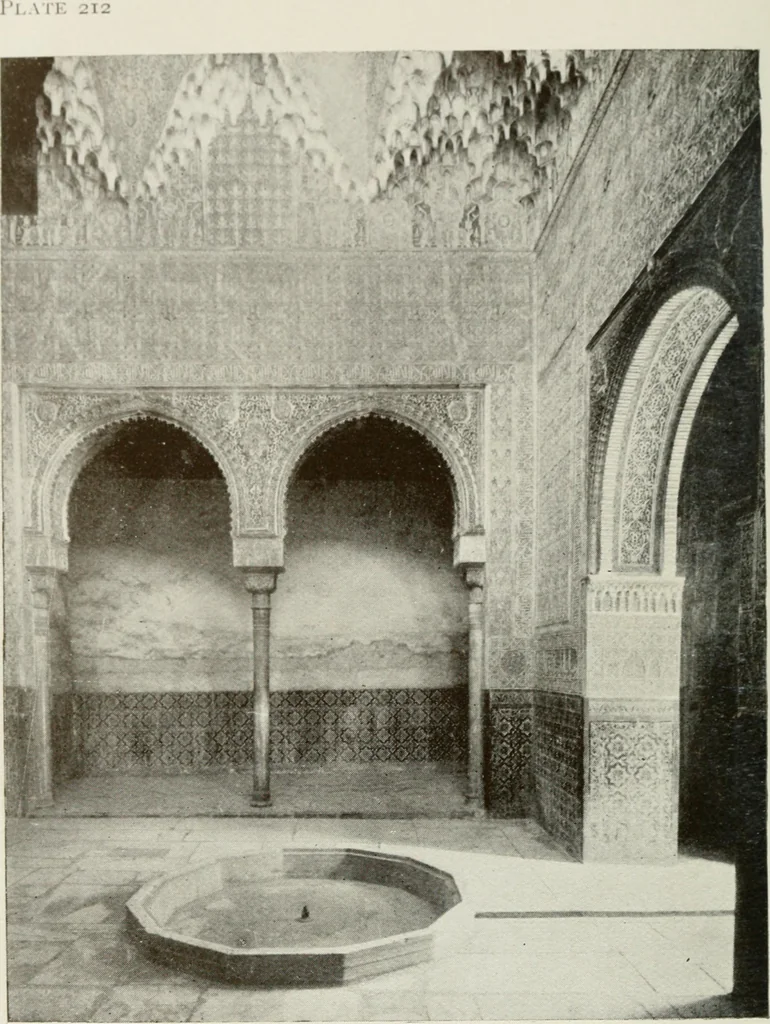 An illustration from Granada and the Alhambra, a brief description of the ancient city of Granada, with a particular account of the Moorish palace, 1907, leaf 342