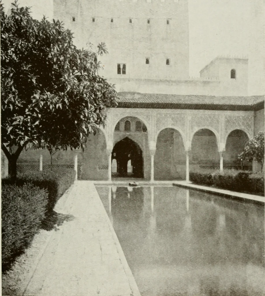 An illustration from Granada and the Alhambra, a brief description of the ancient city of Granada, with a particular account of the Moorish palace, 1907, leaf 345