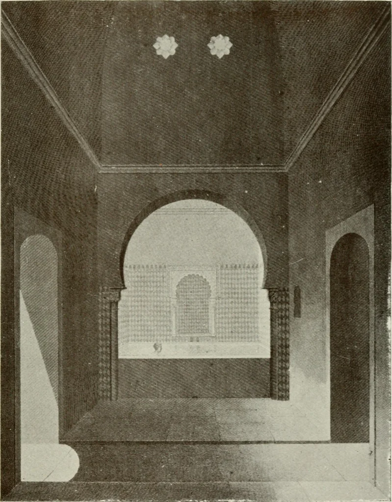 An illustration from Granada and the Alhambra, a brief description of the ancient city of Granada, with a particular account of the Moorish palace, 1907, leaf 361