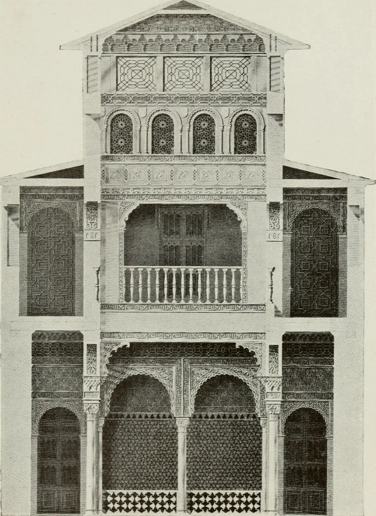 An illustration from Granada and the Alhambra, a brief description of the ancient city of Granada, with a particular account of the Moorish palace, 1907, leaf 363