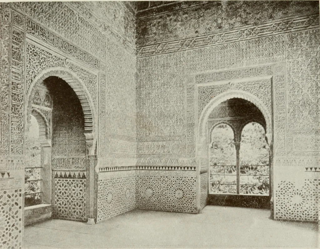An illustration from Granada and the Alhambra, a brief description of the ancient city of Granada, with a particular account of the Moorish palace, 1907, leaf 377