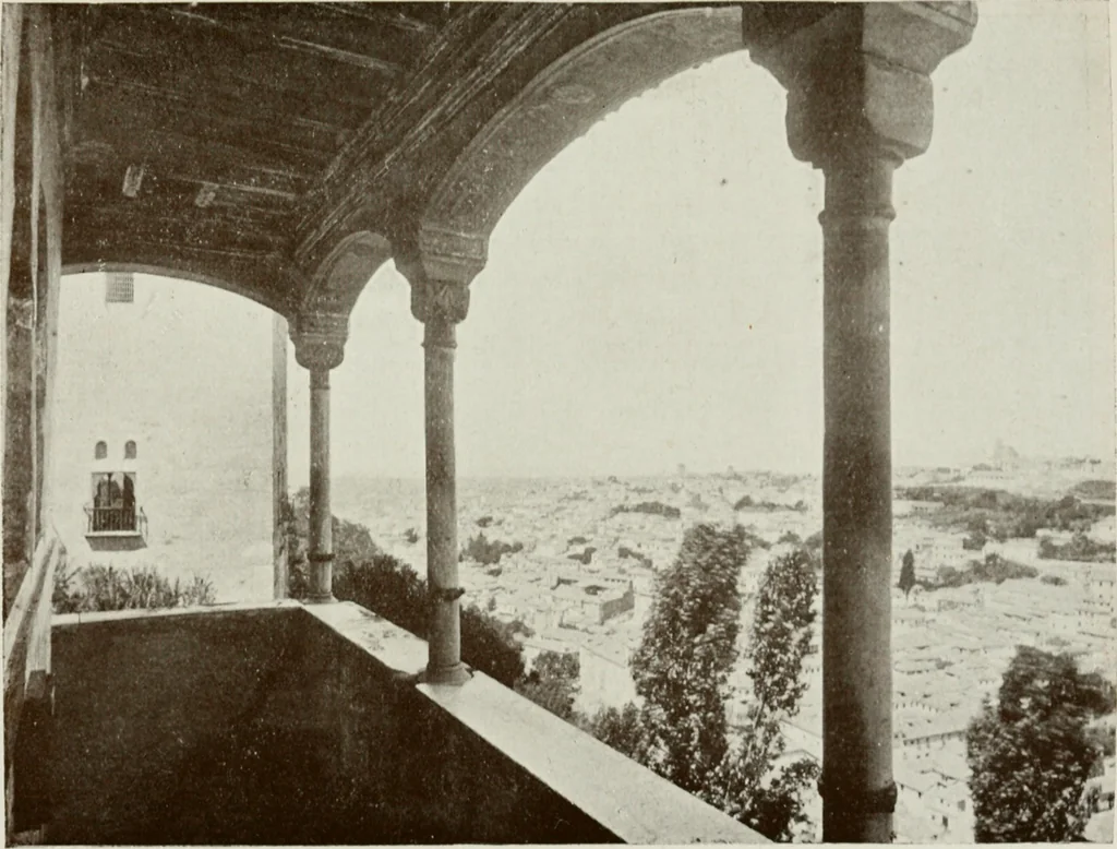 An illustration from Granada and the Alhambra, a brief description of the ancient city of Granada, with a particular account of the Moorish palace, 1907, leaf 389